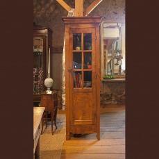 Narrow 1 Door cabinet - antique
